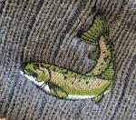 Embroidered Trout Fishing Dad Hat