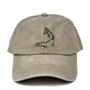 Trout Embroidered Dad Hat for Fishing Fans
