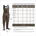 Waterproof Chest Waders with Boots for Fishing