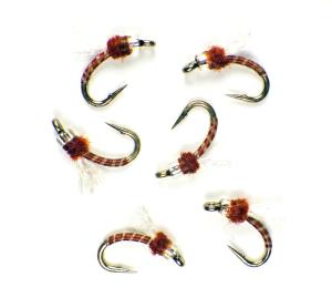 Premium Mercury Brown Nymphs for Trout Fishing