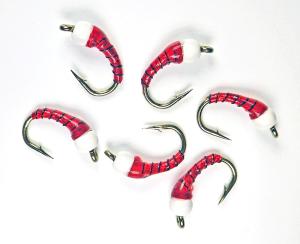 Ice Cream Cone Holo Red Nymphs for Trout Fishing