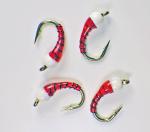 Ice Cream Cone Holo Red Nymphs for Trout Fishing