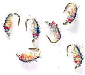 Rainbow Scud Tungsten Nymphs for Trout Fishing