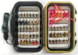 54 Nymph Flies Set with Waterproof Box for Trout