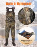 HISEA Men's Insulated Chest Waders with Boots