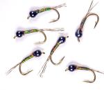 Chocolate Baetis Tungsten Nymphs for Trout Fishing