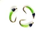 Green Bling Midge Nymphs for Trout Fishing