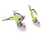 Chartreuse Rainbow Warrior Nymphs for Trout Fishing
