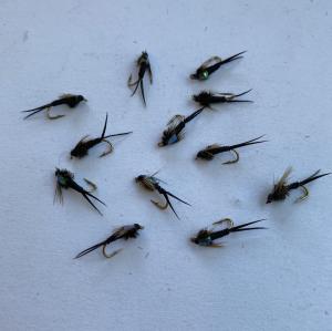 1 Dozen Copper John Nymph Flies Size 16
