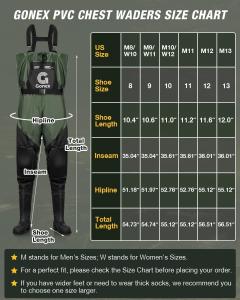 Affordable Waterproof Breathable Chest Waders for Fly Fishing
