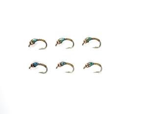 Copper Olive Tungsten Nymphs for Trout Fishing