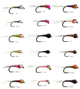 Tungsten Bead Perdigon Nymphs Fly Assortment