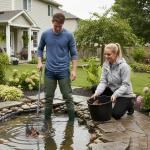 FISHINGSIR Waterproof Hip Waders with Cleated Sole