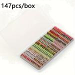 147 PCS Scud Nymph Midge Fly Fishing Flies