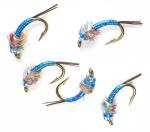 Rainbow Warrior Nymphs UV Blue Trout Fishing Flies