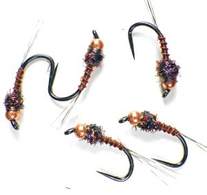 KGB Tungsten Chocolate Nymphs for Trout Fishing