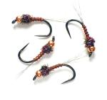KGB Tungsten Chocolate Nymphs for Trout Fishing