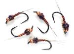KGB Tungsten Chocolate Nymphs for Trout Fishing