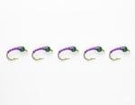 Holo Purple Silver Zebra Midge Tungsten Nymphs