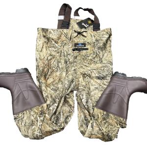 Trudave Waterproof Camo Fishing Chest Waders Size 8/9
