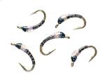 UV Black Beauty Midge Nymphs for Trout Fishing