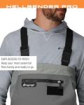 Men's Hellbender Pro Stockingfoot Fishing Chest Wader - Gray