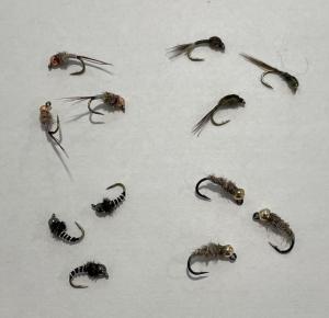 Dozen Hand Tied Trout Flies Variety Pack