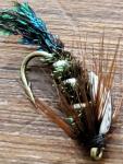 Custom Tied Size 16 Zug Bug Fishing Flies
