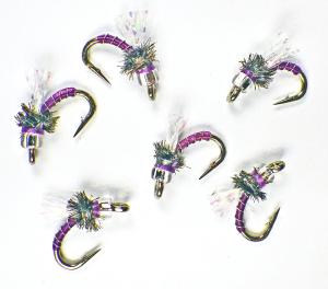 Purple Manhattan Midge Nymph Emergers - Trout Flies