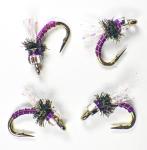 Purple Manhattan Midge Nymph Emergers - Trout Flies