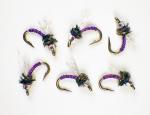 Purple Manhattan Midge Nymph Emergers - Trout Flies