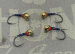 Purple #14 Jigged Competition Perdigon Nymphs - 4 Pack
