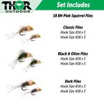 18 Piece Pink Squirrel Fly Fishing Set