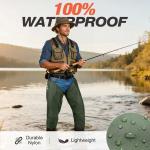 FISHINGSIR Waterproof Hip Waders with Cleated Sole