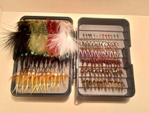 Spring Mini Fly Box with 108 Buggers and Nymphs