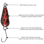 12pcs Spoon Fishing Lures for Trout, Trolling/Casting Spinner bait