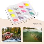 12pcs Spoon Fishing Lures for Trout, Trolling/Casting Spinner bait