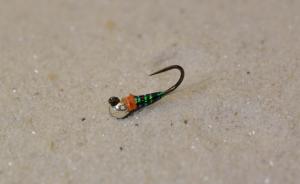 6 Tungsten Pearl-Orange Perdigon Jig Head Flies