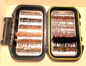 Spring Fly Box with 163 Nymphs and Dries