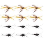 Black & Yellow Stonefly Nymphs Size 14, 12-Pack