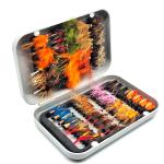 64-Piece Fly Fishing Kit for Trout and Bass