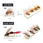 64-Piece Fly Fishing Kit for Trout and Bass