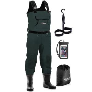 Foxelli Waterproof Neoprene Chest Waders for Fishing