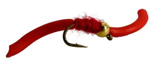 Tungsten Squirmy Worms Fly Fishing Flies - 6 Pack