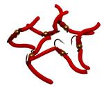 Tungsten Squirmy Worms Fly Fishing Flies - 6 Pack