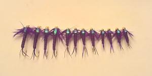 Bead Head Flashback Stonefly Nymphs in Purple