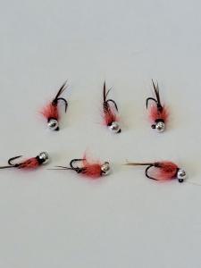 Pink Scud Fly Tungsten Head - Lot of 6