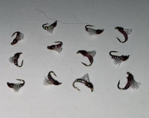 12 Biot Midge Emerger Nymph Flies