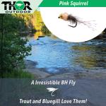 6 Pack Pink Squirrel Nymphs for Trout Fishing