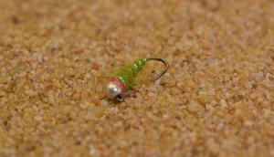 Tungsten Olive Walt's Sexy Worm Jig Flies